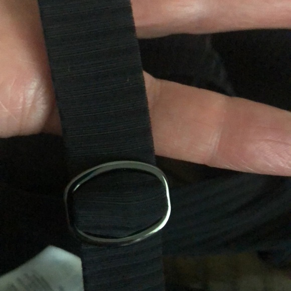 Athleta Power of She Black ribbed bikini top 34 B/C NWT $75 - Picture 3 of 7